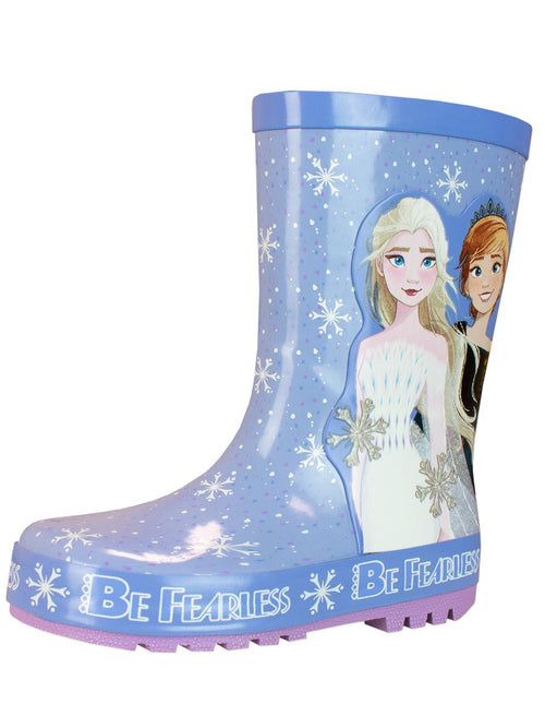 Character Blue Frozen Printed Wellies image 1