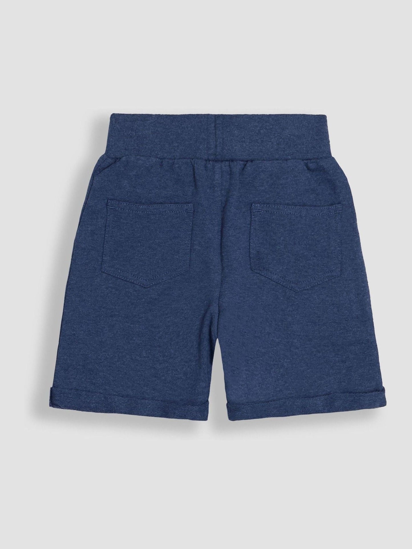 JoJo Maman Bébé Navy Blue & Royal Blue 2-Pack Jogger Shorts image 2