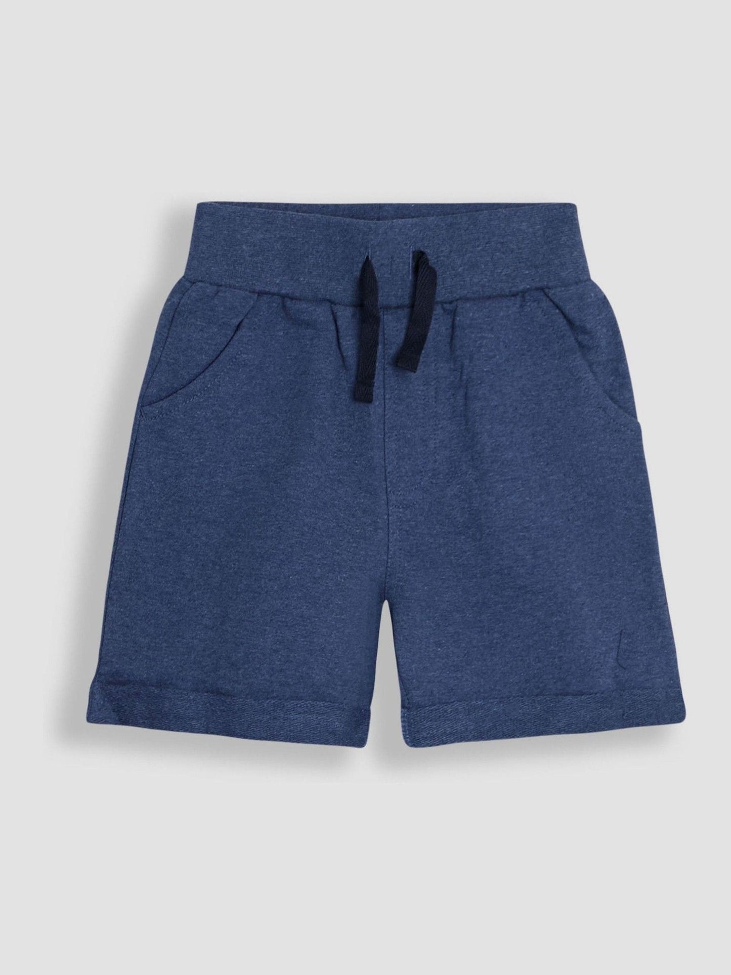JoJo Maman Bébé Navy Blue & Royal Blue 2-Pack Jogger Shorts image 3