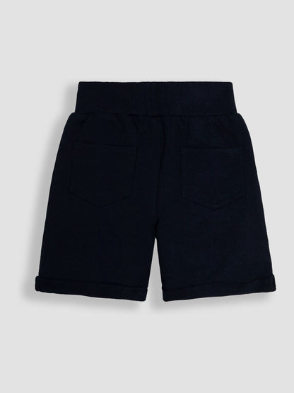 JoJo Maman Bébé Navy Blue & Royal Blue 2-Pack Jogger Shorts image 4