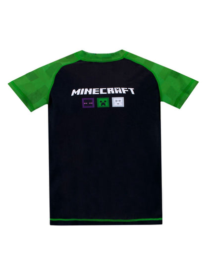 Dsiney Kidz - Character Black/Green Minecraft 2 Piece Top & Shorts Set image 2