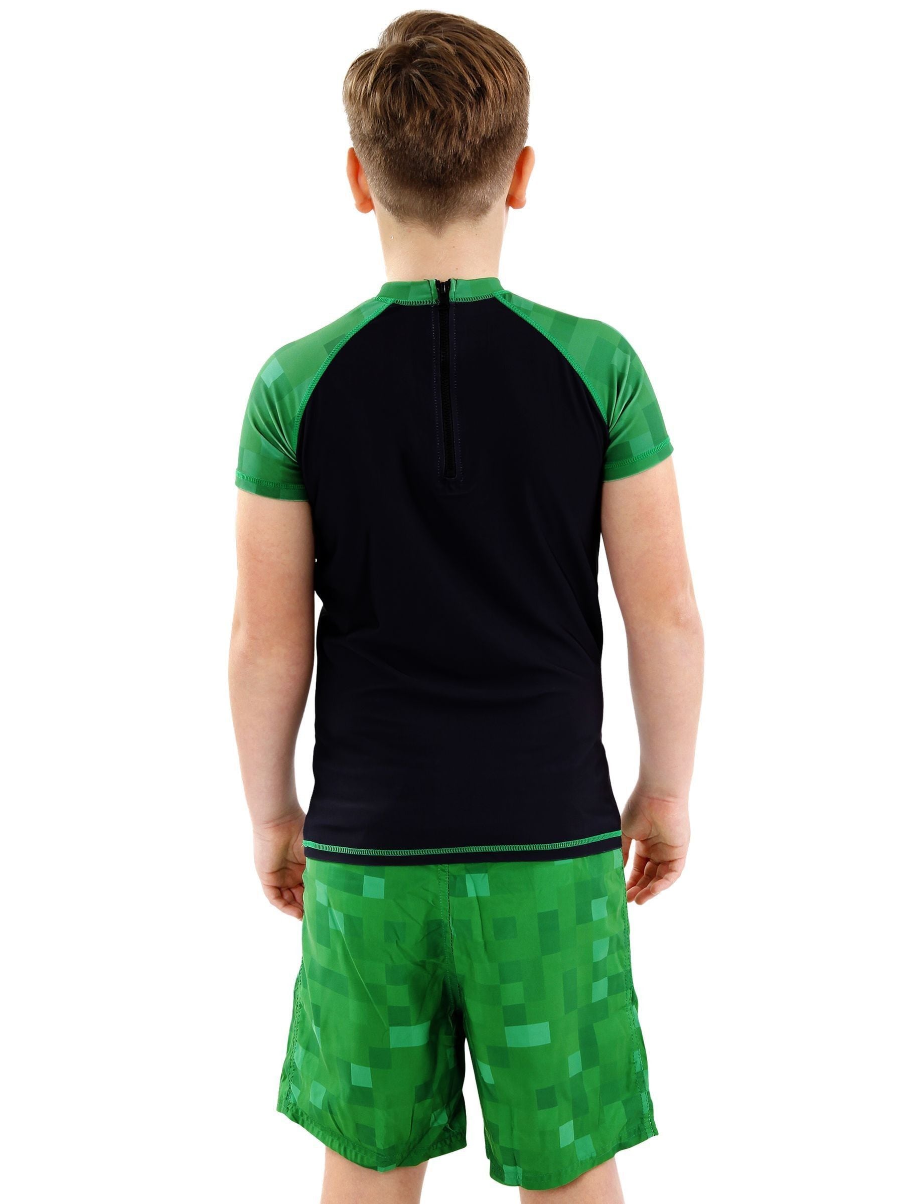 Dsiney Kidz - Character Black/Green Minecraft 2 Piece Top & Shorts Set image 8