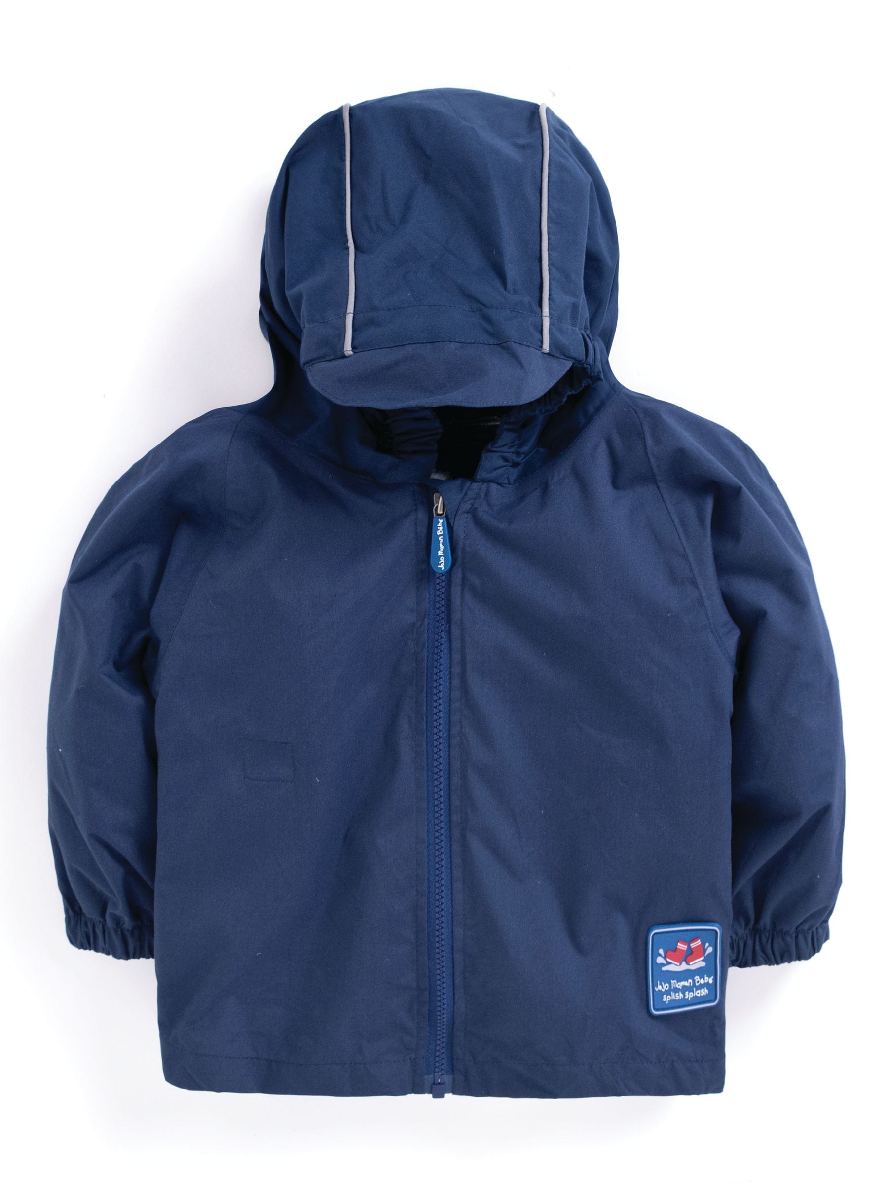 Dsiney Kidz - JoJo Maman Bébé Navy Blue Pack-Away Rain Jacket image 3