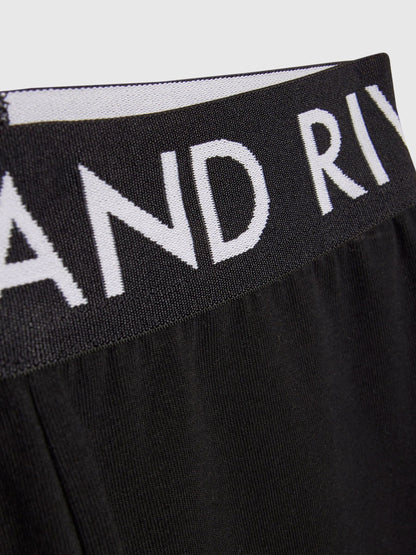 Dsiney Kidz - River Island Black Script T-Shirt & Kickflare Set image 5