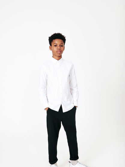 Dsiney Kidz - White Plain Single Oxford Shirt (3-16yrs) image 2
