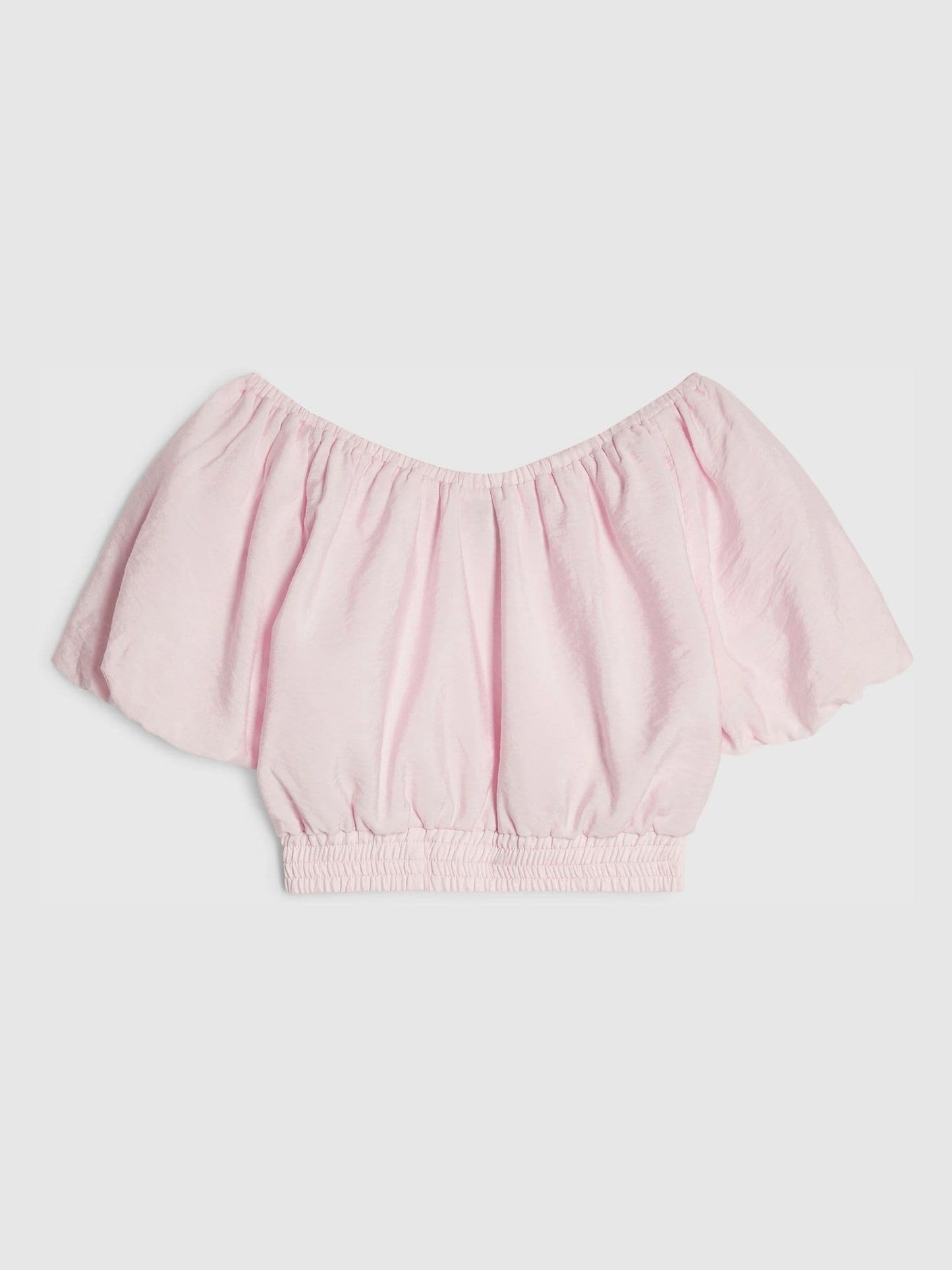 Dsiney Kidz - River Island Pink Santorini Puff Sleeve Top image 2