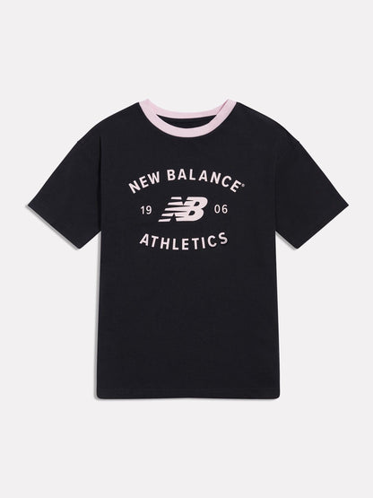 Dsiney Kidz - New Balance Black Athletics Varsity Graphic T-Shirt image 1
