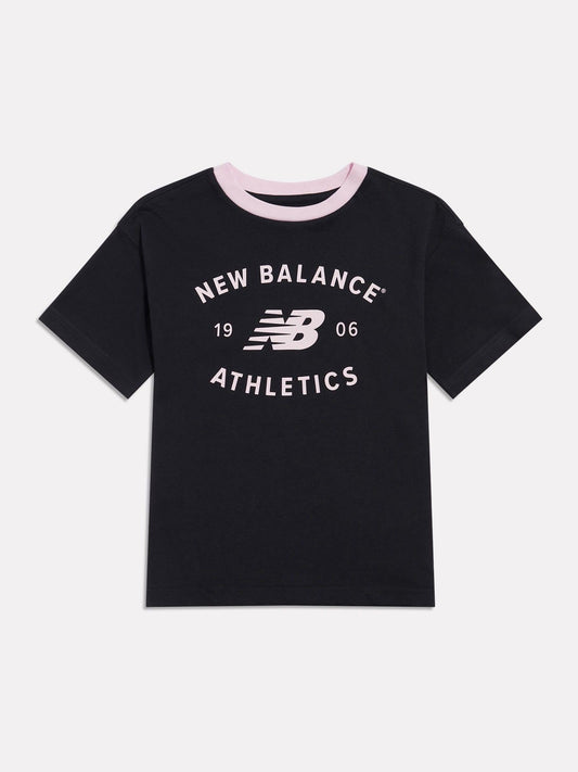 Dsiney Kidz - New Balance Black Athletics Varsity Graphic T-Shirt image 1