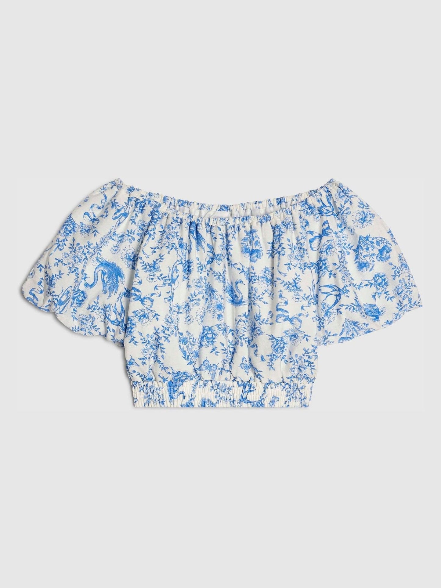 Dsiney Kidz - River Island Blue Santorini Puff Sleeve Top image 1