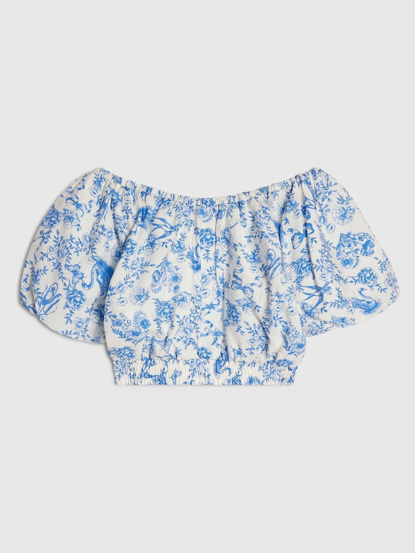Dsiney Kidz - River Island Blue Santorini Puff Sleeve Top image 3