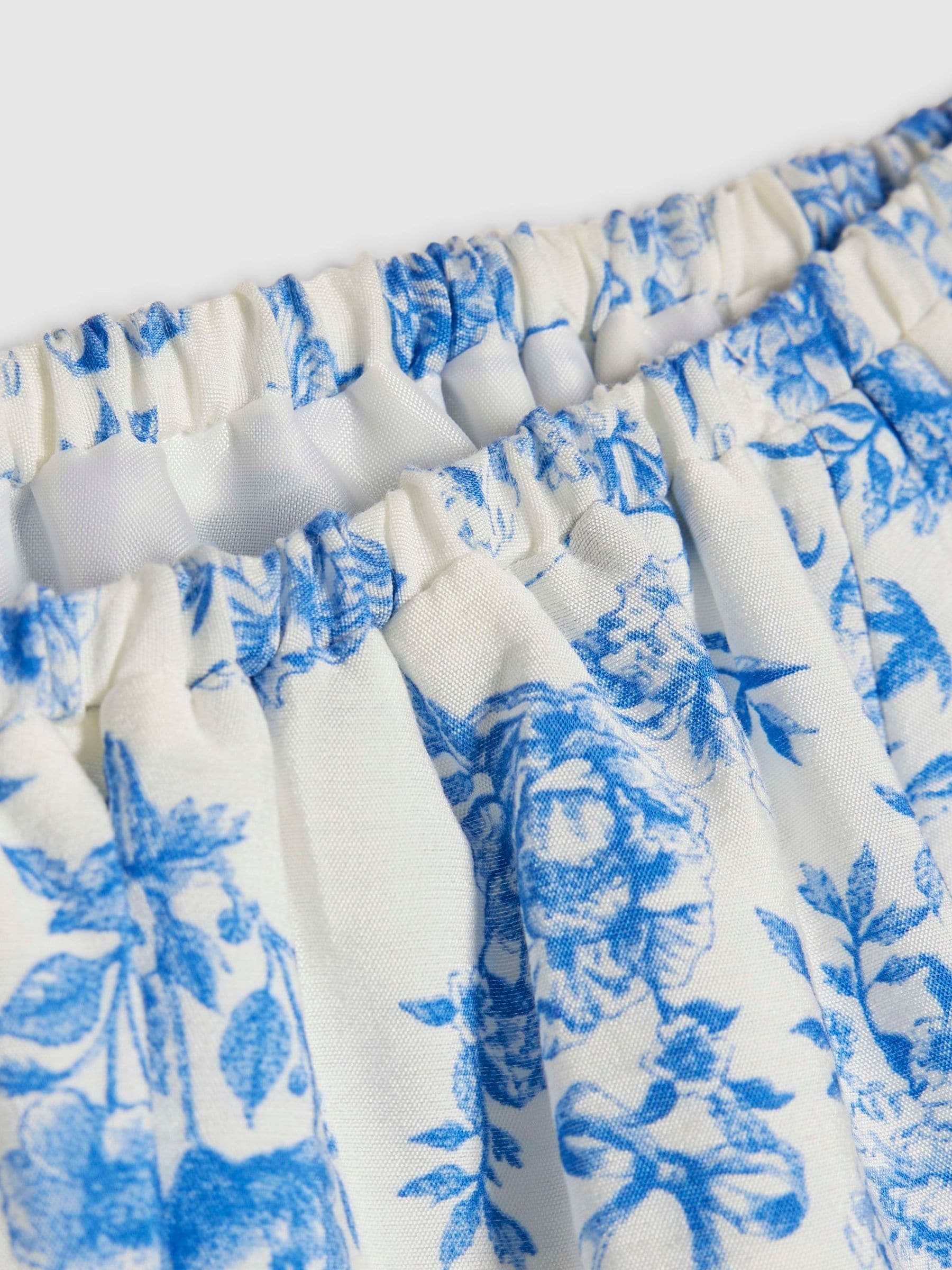 Dsiney Kidz - River Island Blue Santorini Puff Sleeve Top image 4