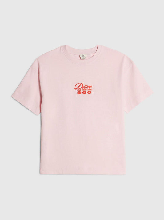 Dsiney Kidz - River Island Pink Disco Heart Short Sleeve T-Shirt image 2