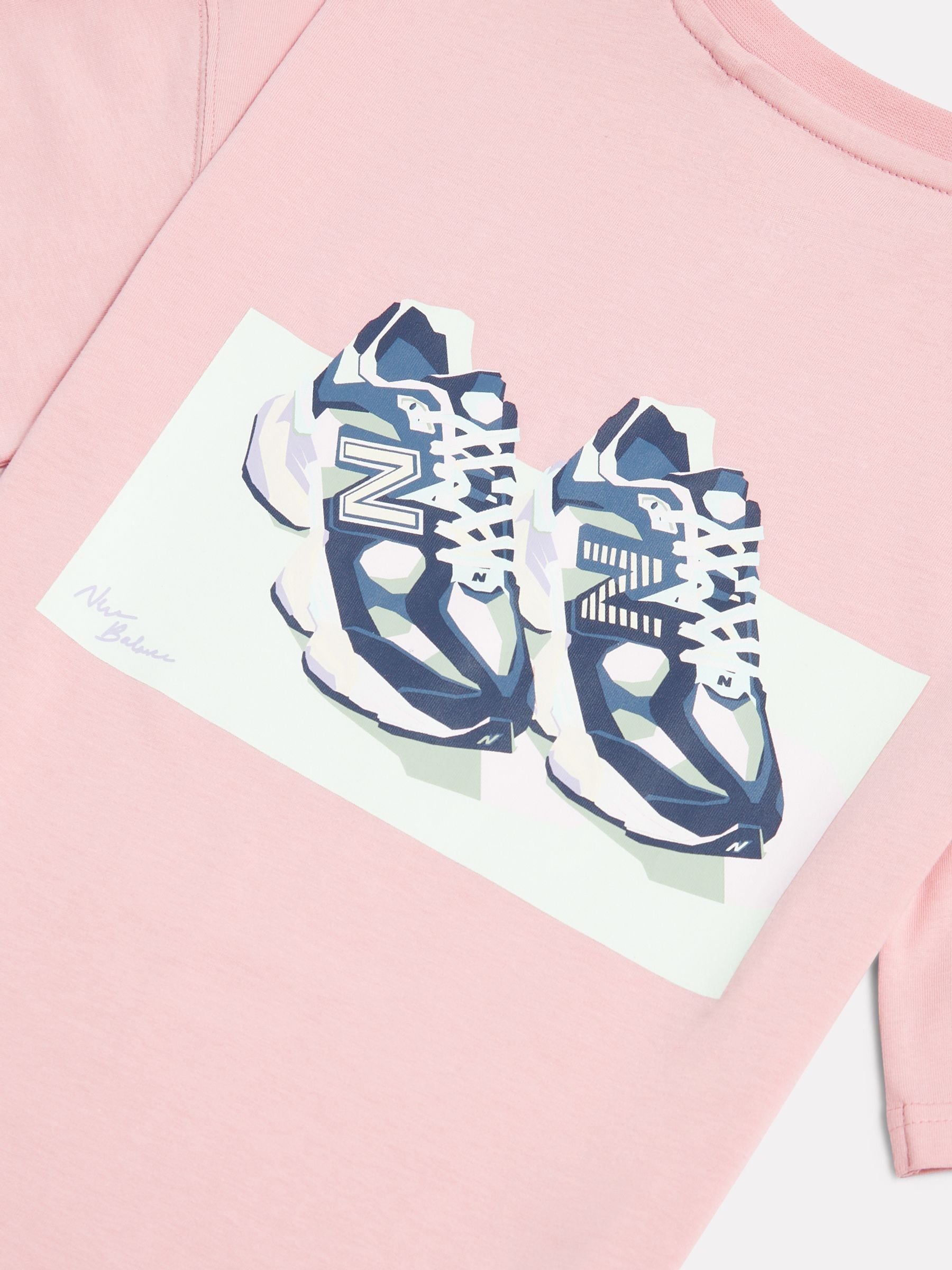 Dsiney Kidz - New Balance Pink 9060 Graphic T-Shirt image 3