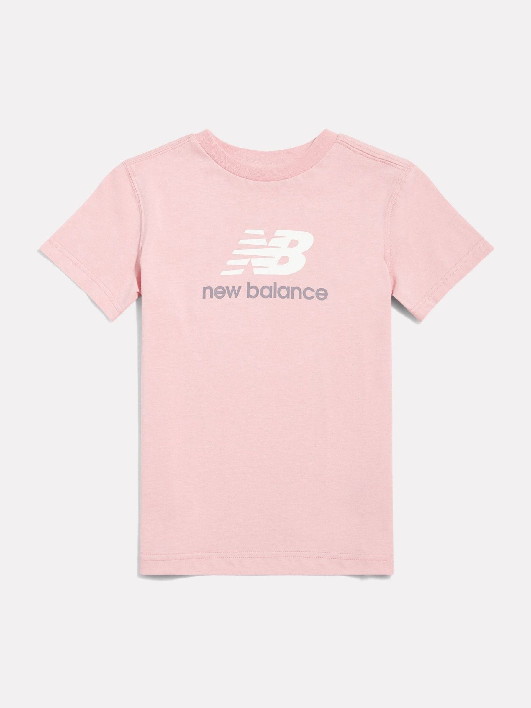 Dsiney Kidz - New Balance Pink Girls Stacked Logo T-Shirt image 1