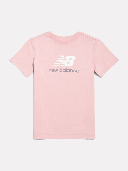 Dsiney Kidz - New Balance Pink Girls Stacked Logo T-Shirt image 1