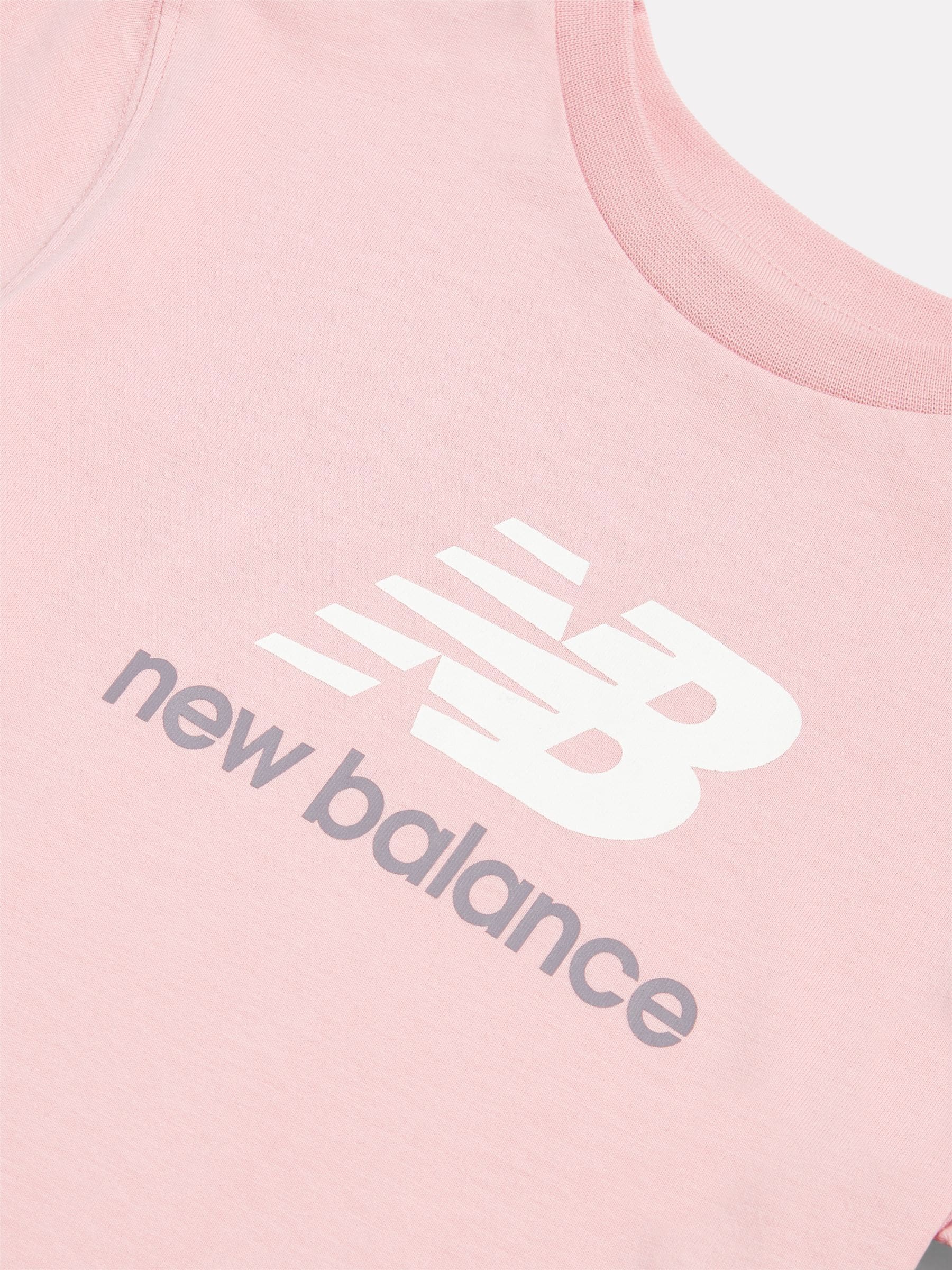 Dsiney Kidz - New Balance Pink Girls Stacked Logo T-Shirt image 3