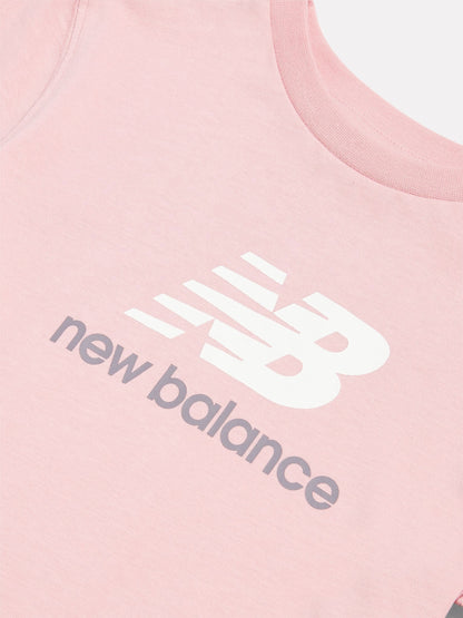 Dsiney Kidz - New Balance Pink Girls Stacked Logo T-Shirt image 3