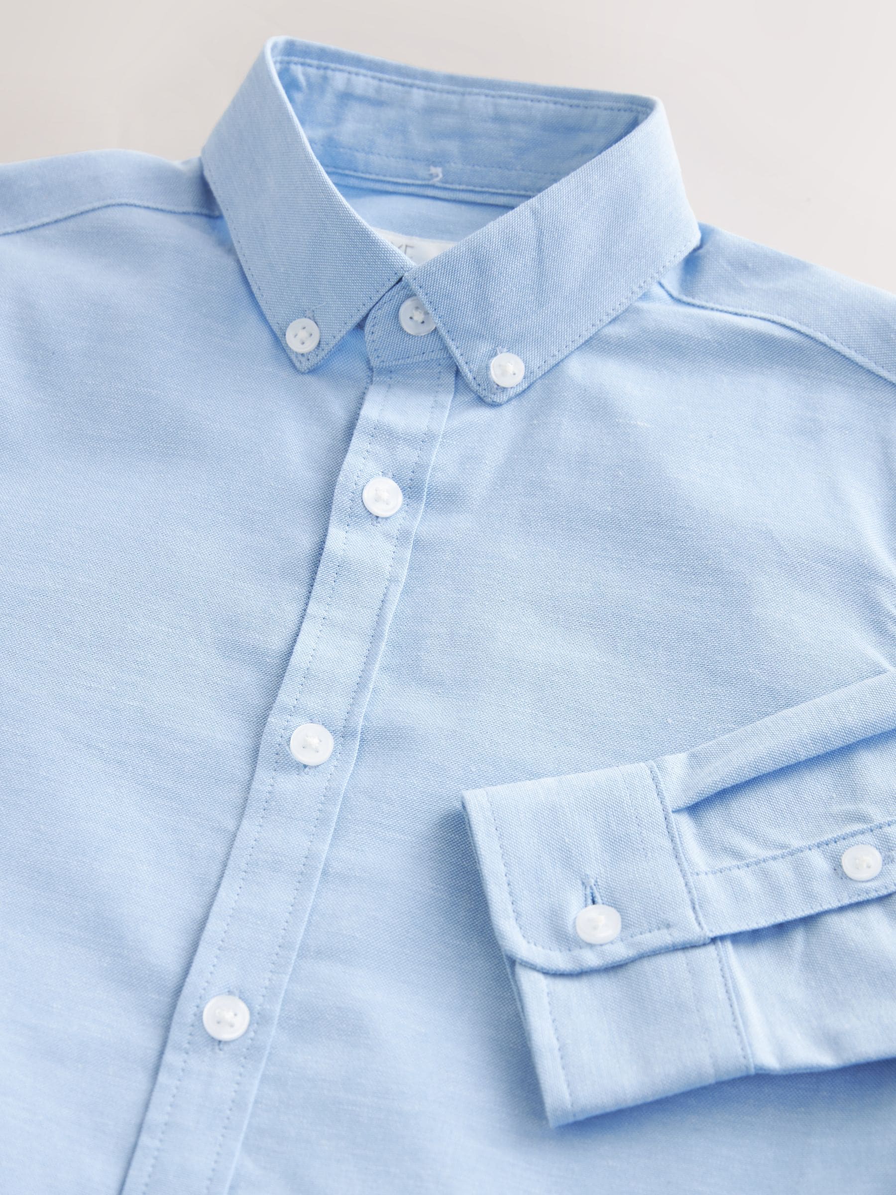 Dsiney Kidz - Blue Plain Single Oxford Shirt (3-16yrs) image 5