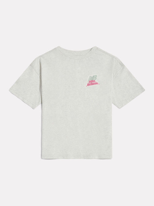 Dsiney Kidz - New Balance Grey Sticker Pack Graphic T-Shirt image 1