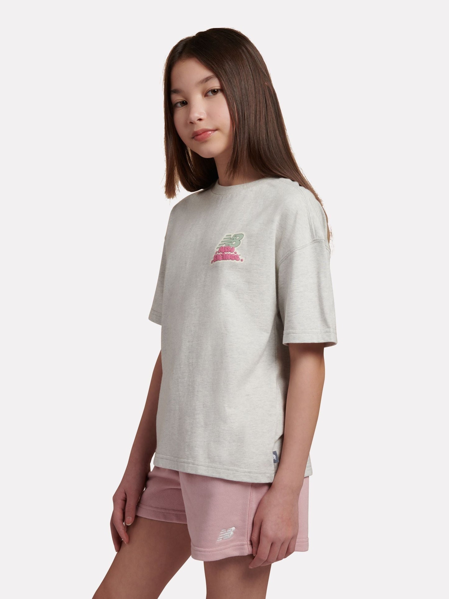 Dsiney Kidz - New Balance Grey Sticker Pack Graphic T-Shirt image 2