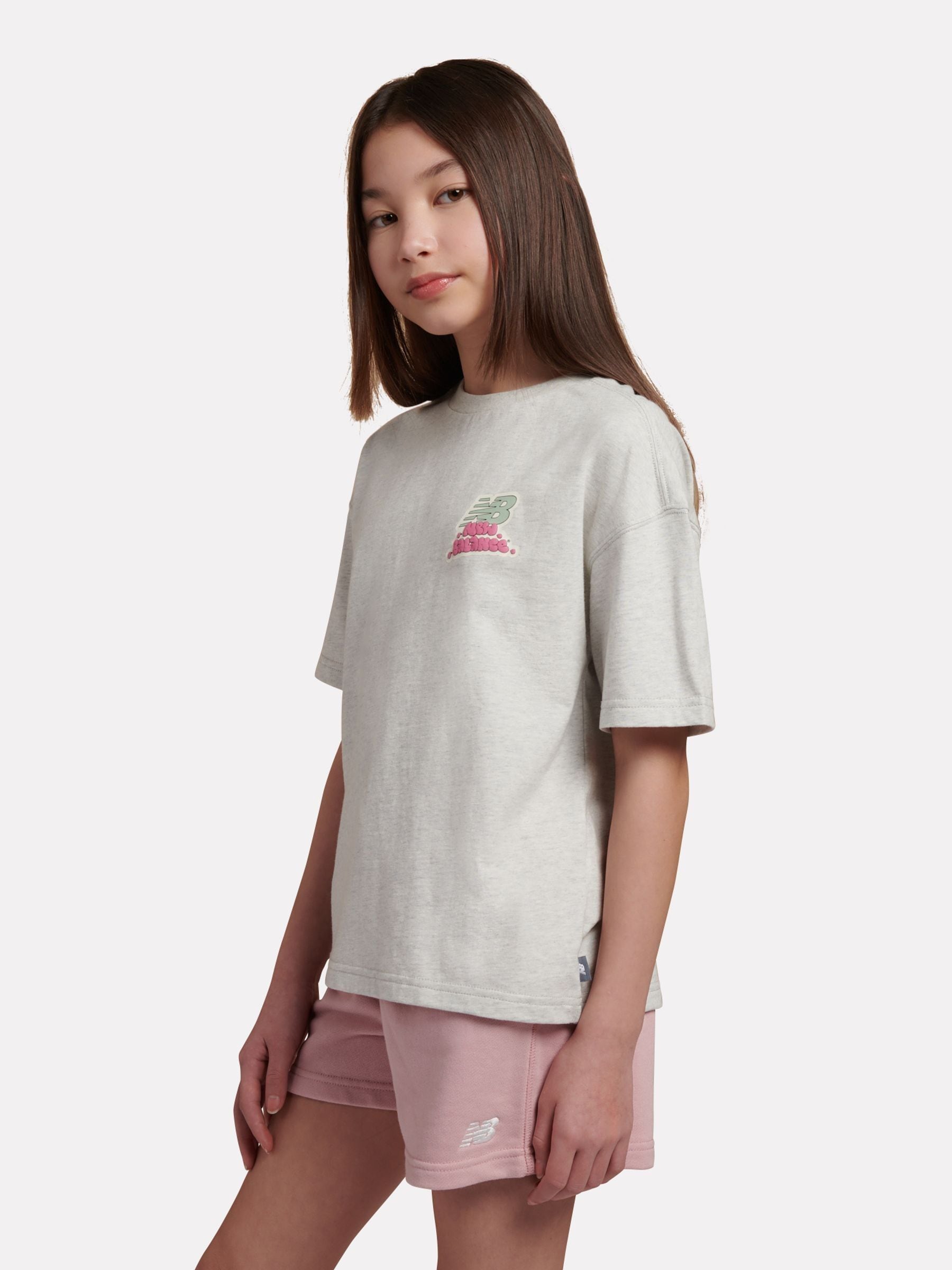 Dsiney Kidz - New Balance Grey Sticker Pack Graphic T-Shirt image 2