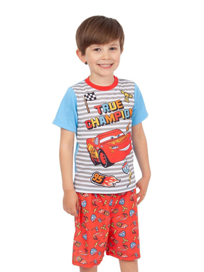 Character Grey/Orange Cars Short Pyjamas - image 1