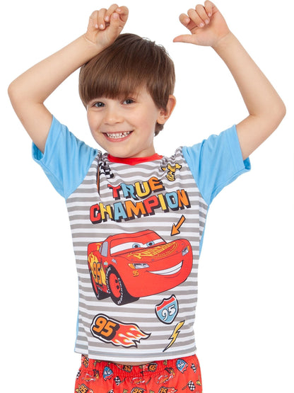Character Grey/Orange Cars Short Pyjamas - image 2