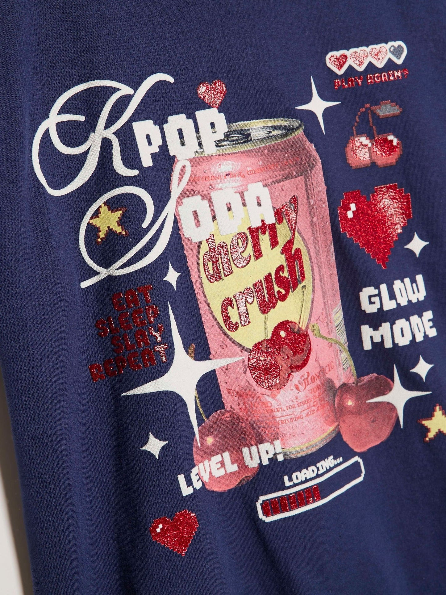 Dsiney Kidz - River Island Blue Cherry Soda Short Sleeve T-Shirt image 3