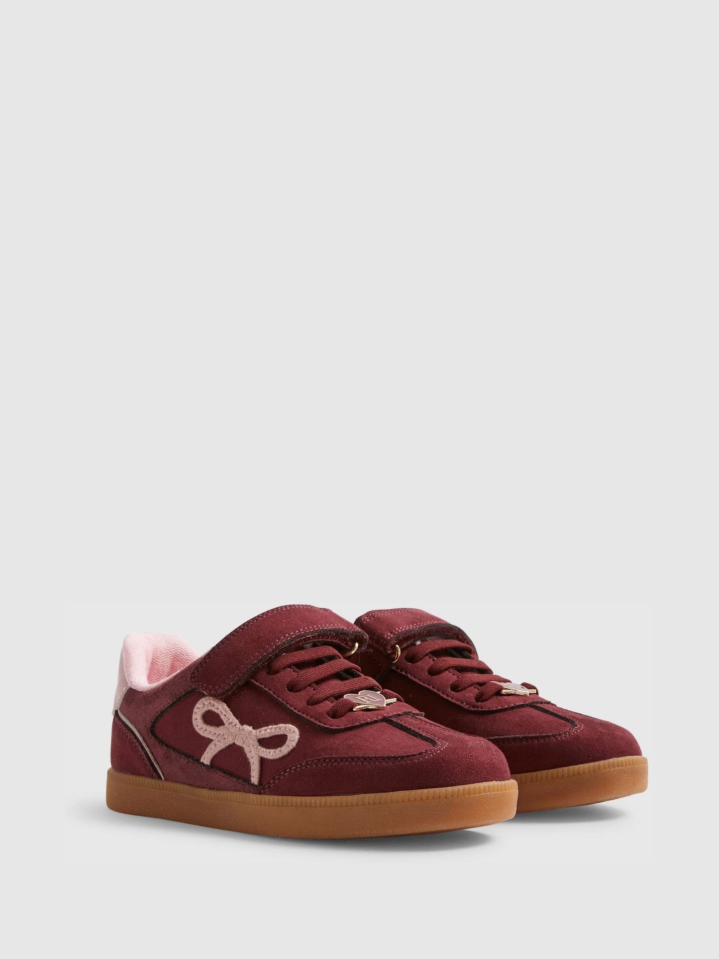 River Island Red Bow Strap Trainers image 2