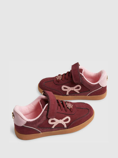 River Island Red Bow Strap Trainers image 3