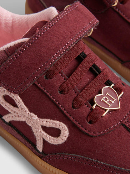 River Island Red Bow Strap Trainers image 5