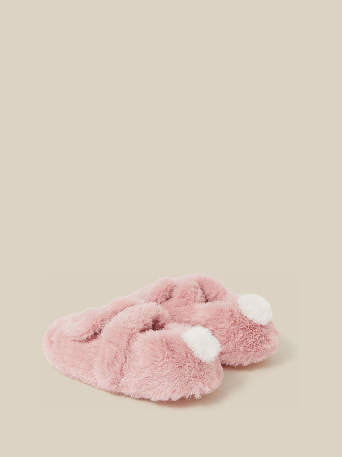Monsoon Pink Fluffy Bunny Slippers - image 2