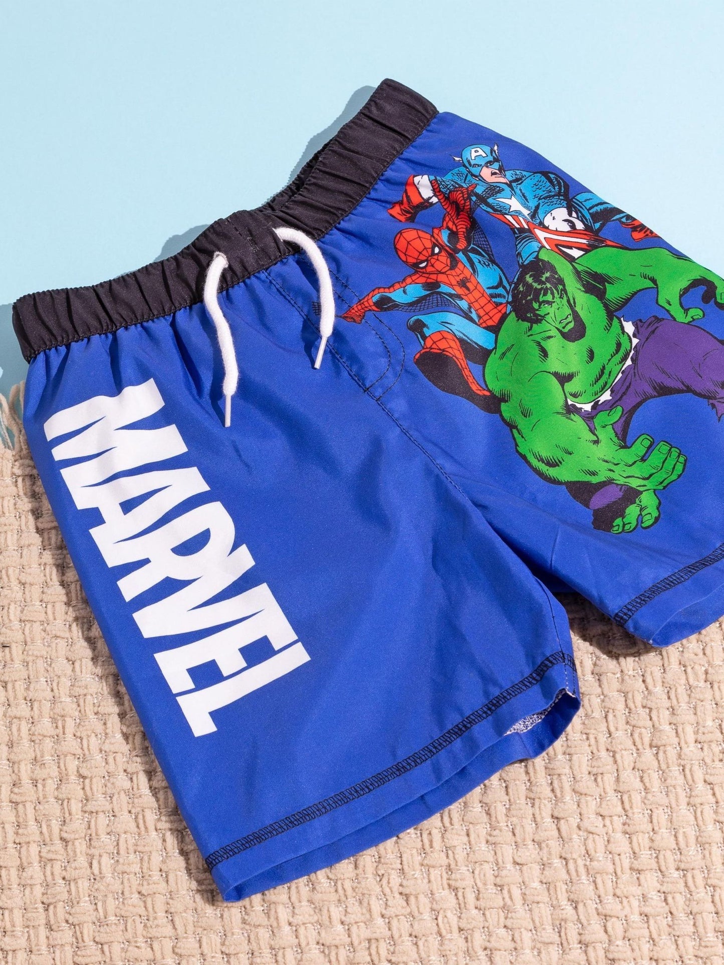 Dsiney Kidz - Vanilla Underground Blue Marvel Spiderman, Captain America and Hulk Swim Shorts image 1