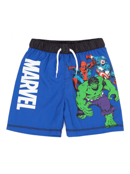 Dsiney Kidz - Vanilla Underground Blue Marvel Spiderman, Captain America and Hulk Swim Shorts image 3