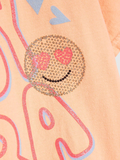 Dsiney Kidz - River Island Orange Sassy Era Smile T-Shirt image 3