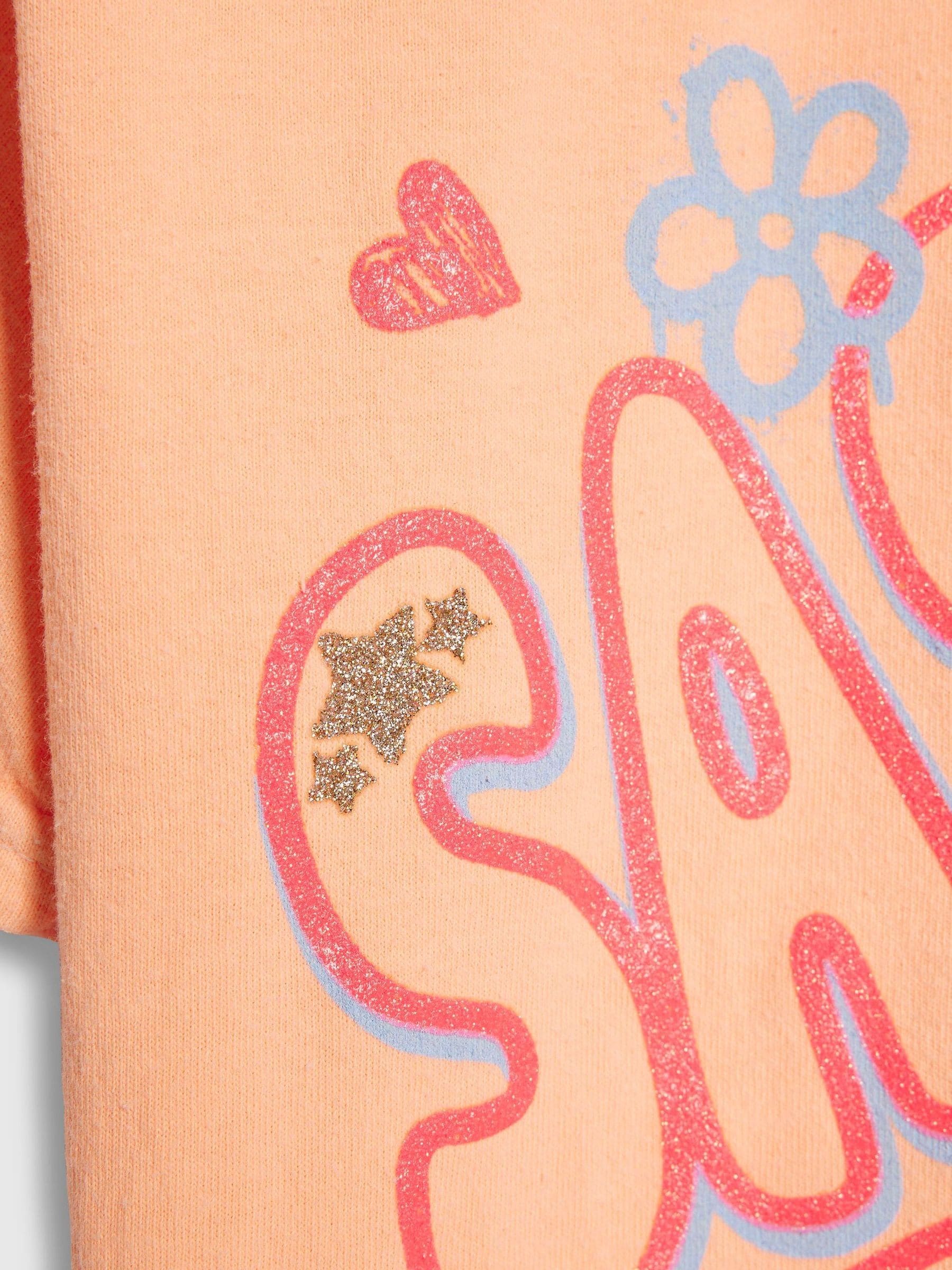Dsiney Kidz - River Island Orange Sassy Era Smile T-Shirt image 4