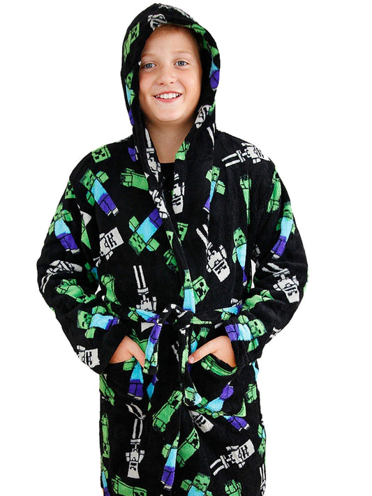 Dsiney Kidz - Character Green Minecraft Dressing Gown image 1