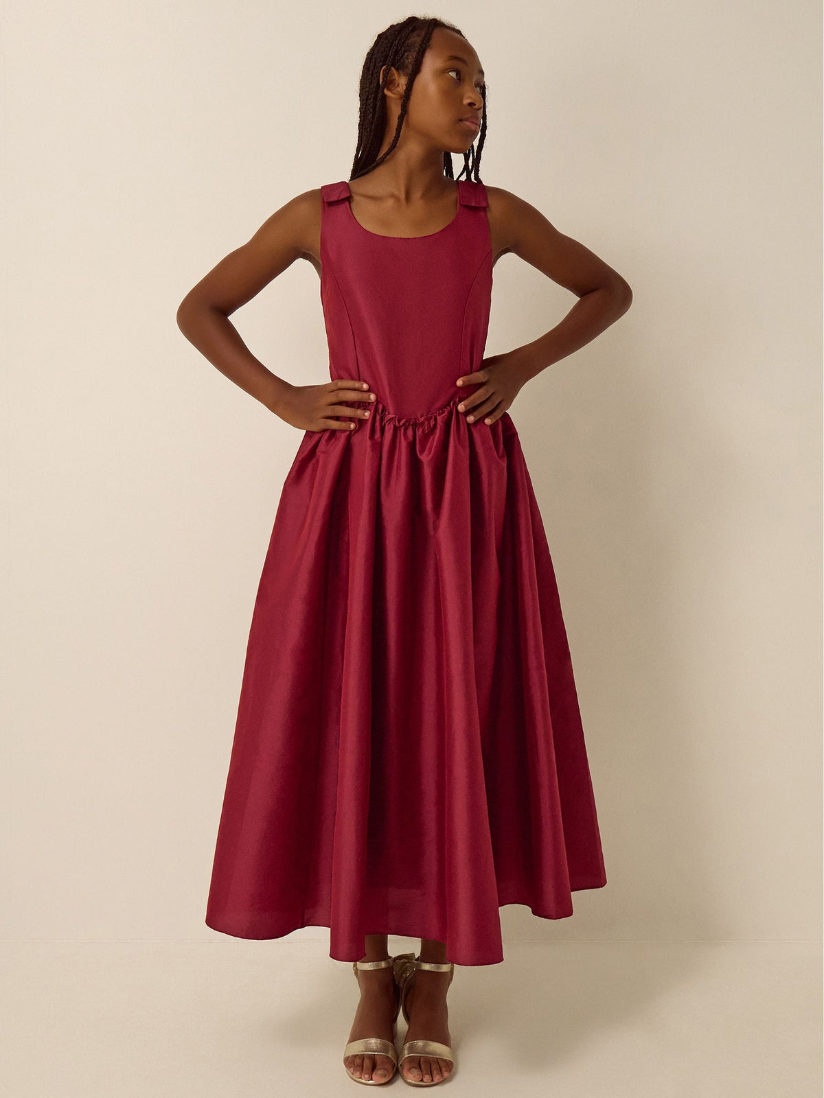 Dsiney Kidz - Monsoon Red Ohio Taffeta Prom Dress image 1