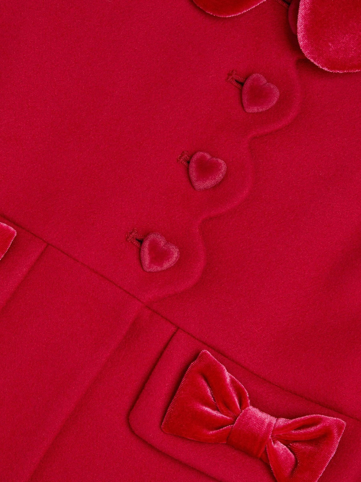 Dsiney Kidz - Monsoon Red Scallop Collar Coat image 2