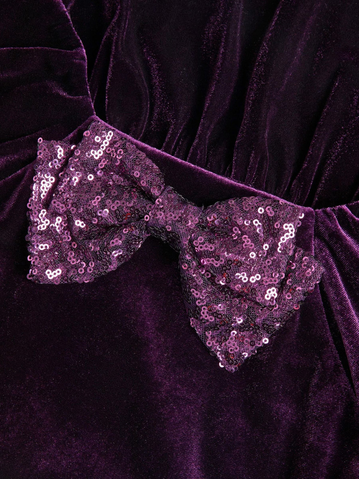 Dsiney Kidz - Monsoon Purple Verna Velvet Tiered Party Dress image 2