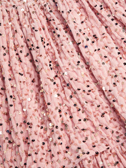 Monsoon Pink Fenella Sequin Velvet Party Dress - image 3