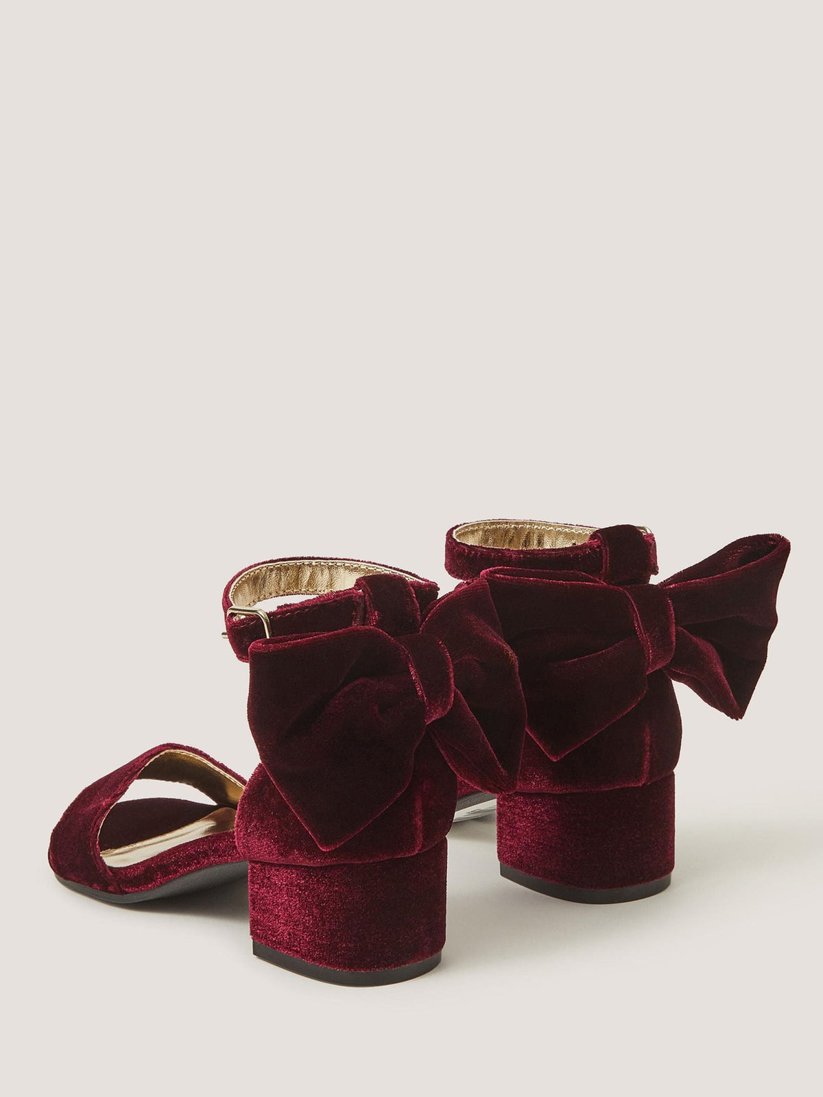 Dsiney Kidz - Monsoon Red Two-Part Bow Heels Sandals image 2