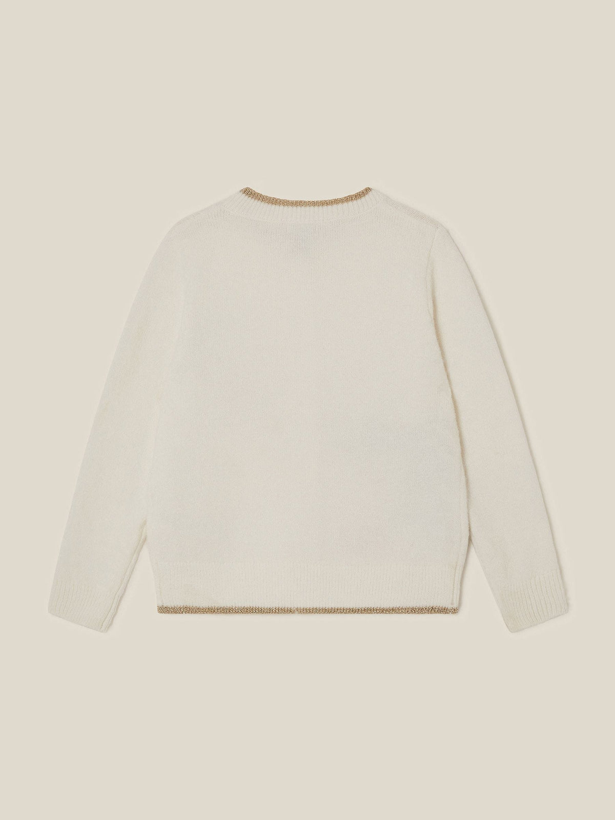 Monsoon Cream Sequin Christmas Scene Cardigan - image 3