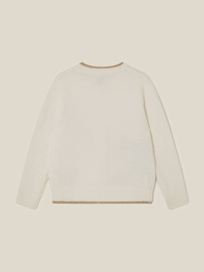 Monsoon Cream Sequin Christmas Scene Cardigan - image 3