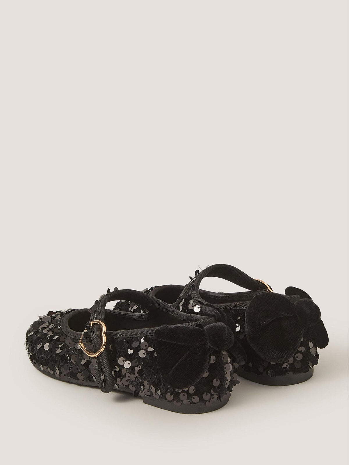 Dsiney Kidz - Monsoon Black Sequin Mary Jane Ballet Flats image 2