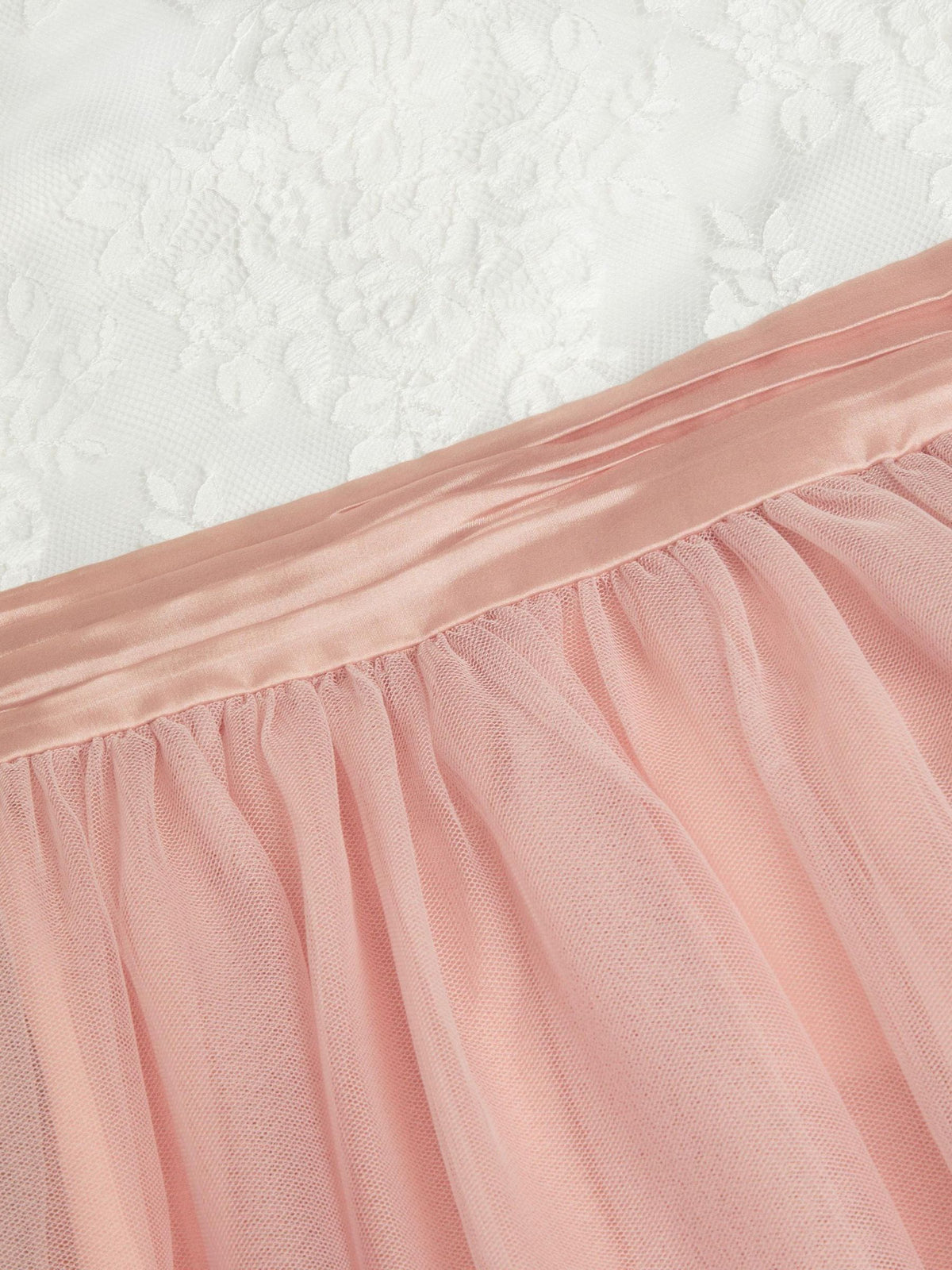 Monsoon Pink Isla Lace Tulle Bridesmaid Dress - image 2