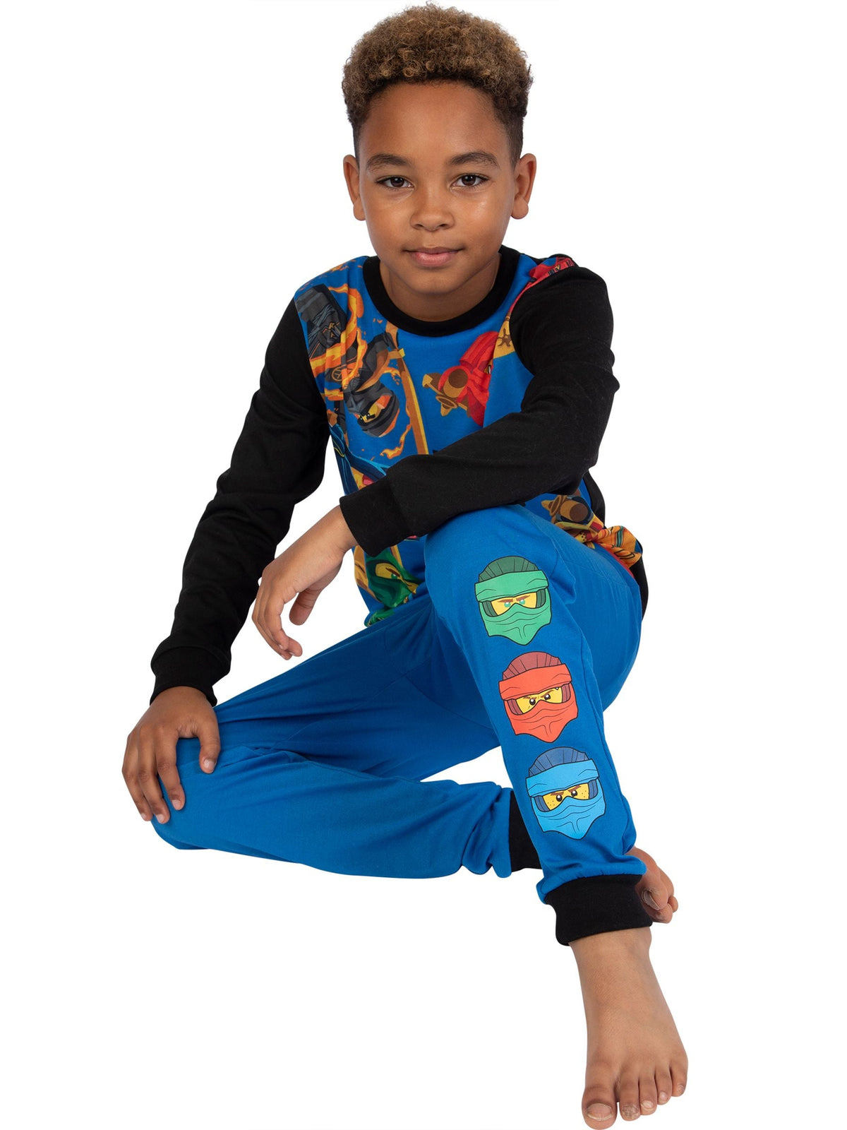Dsiney Kidz - Character Black Lego Ninjago Long Sleeve Pyjamas Kai, Jay, Cole And Lloyd image 3