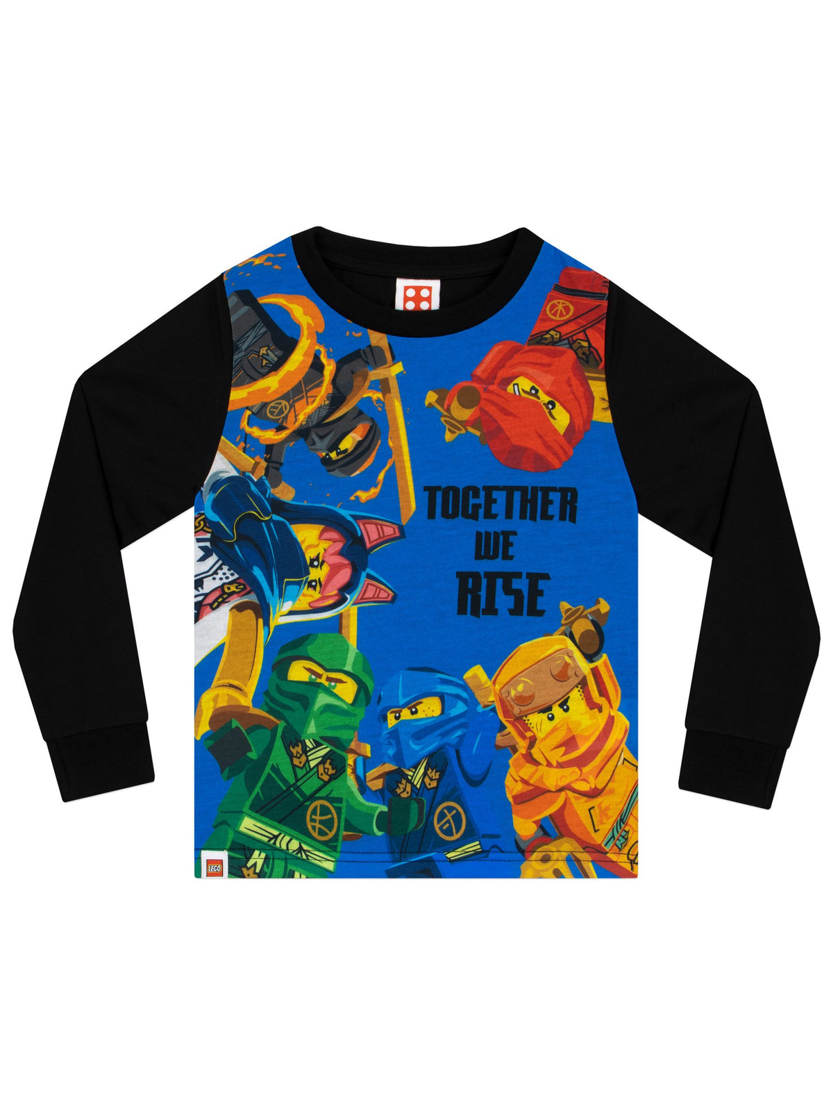Dsiney Kidz - Character Black Lego Ninjago Long Sleeve Pyjamas Kai, Jay, Cole And Lloyd image 7