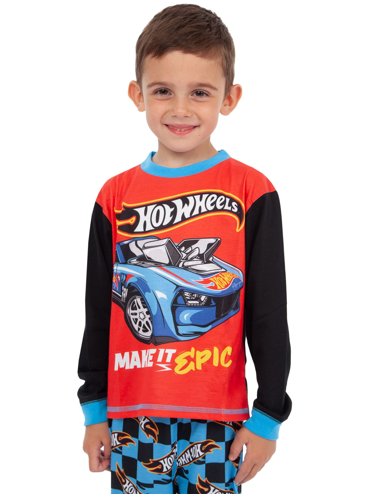 Dsiney Kidz - Character Blue Hot Wheels Epic Long Sleeve Pyjamas image 4