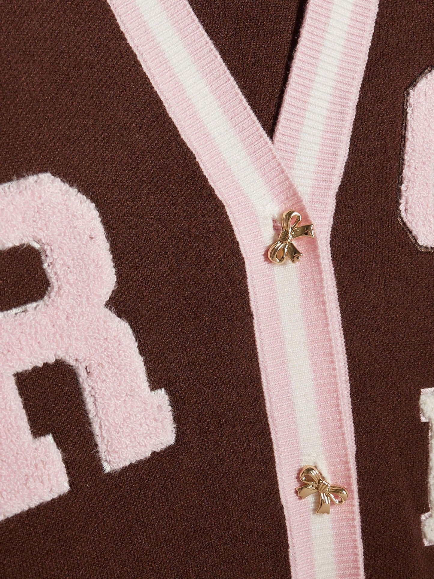 Dsiney Kidz - River Island Brown Stripe Cherry Cardigan image 3